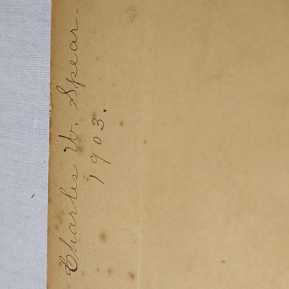 Antique Charles W Spear 1903 Cabinet Card Photo Burlington Vermont - Picture 4 of 5